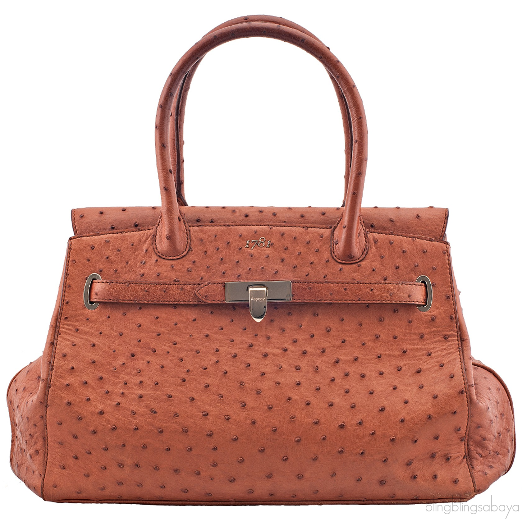 1781 Baby Stretch Cognac Ostrich